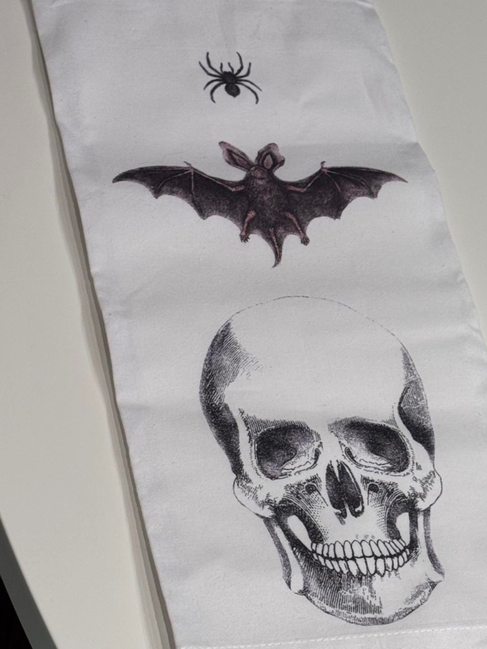 Halloween dish towel cloth, 100% cotton brand new kitchen tea towels goth gothic